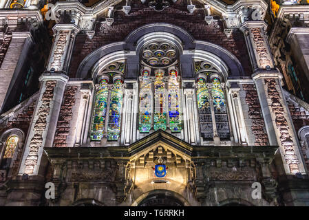 Fassade der Basilika St. Johannes der Real Oviedo in Asturien, Spanien Stockfoto