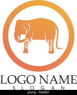Elefant vektor Logos und Symbole Vorlage app Stock Vektor