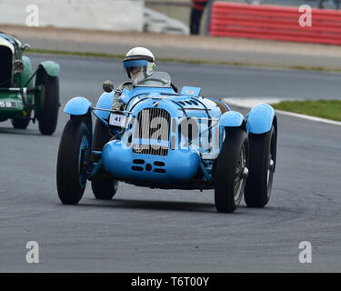 Richard Pilkington, Talbot T26 SS, Fuchs und Nicholl Trophy, VSCC, Formel Vintage, Silverstone, Northamptonshire, England, April 2019, rac Stockfoto