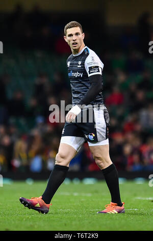 27.April 2019, Fürstentum, das Stadion, Cardiff, Wales; Guinness pro 14, Runden 21, Cardiff Blues Vs Fischadler; George nördlich von Fischadler Credit: Craig Thomas/News Bilder Stockfoto