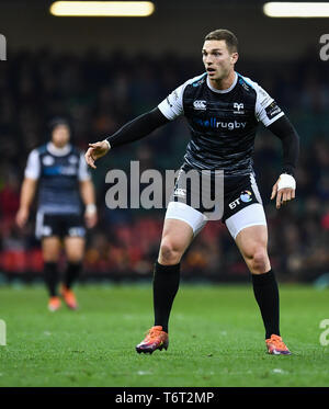 27.April 2019, Fürstentum, das Stadion, Cardiff, Wales; Guinness pro 14, Runden 21, Cardiff Blues Vs Fischadler; George nördlich von Fischadler Credit: Craig Thomas/News Bilder Stockfoto