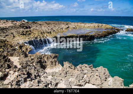 Nordküste der Insel Aruba in der Karibik Stockfoto