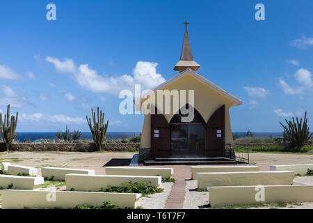 Alto Vista Kirche gründen auf der Insel Aruba Stockfoto