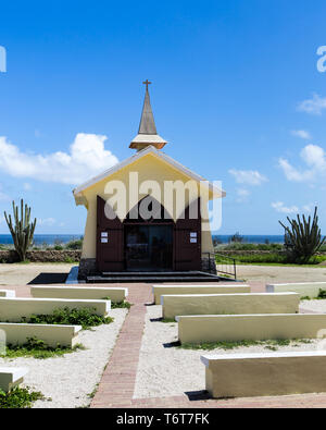 Alto Vista Kirche gründen auf der Insel Aruba Stockfoto