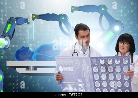 Zwei Ärzte in der Telemedizin Konzept Stockfoto