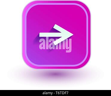 Pfeilsymbol. Flache Bauform Stock Vektor