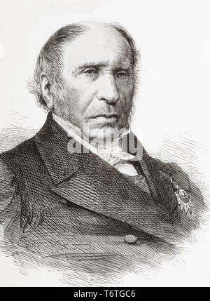 Andre Marie Jean Jacques Dupin, 1783-1865, aka Dupin der Ältere. Französisch Advocate, Präsident der Abgeordnetenkammer und der Gesetzgebenden Versammlung. Von der Illustrated London News, veröffentlicht 1865. Stockfoto