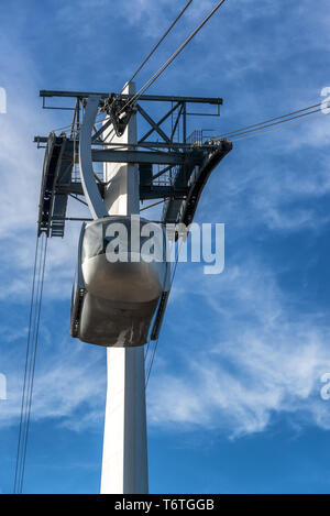 Ansicht der Portland Aerial Tram in Portland, Oregon Stockfoto