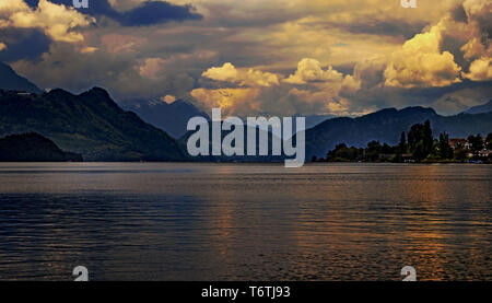 Vierwaldstättersee Küssnacht am Rigi, Schweiz Stockfoto