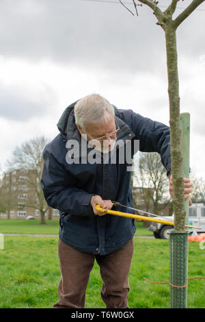 Unsere Marsh ist eine neue Community Projekt alle über das Genießen und die Verbesserung der Flüsse und Bäche der Stour Valley. Das Projekt wird einen echten Nutzen bringen. Stockfoto