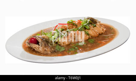 Süß und Sauer knusprige Ente Stockfoto