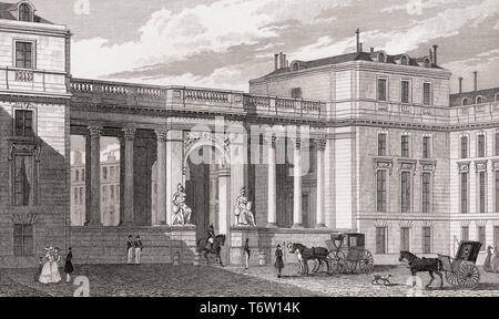 Abgeordnetenkammer, Paris, antiken Stahl Gravierte drucken, 1831 Stockfoto