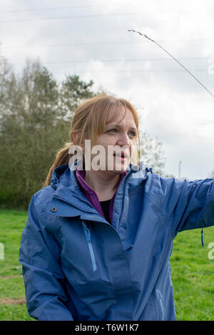 Unsere Marsh ist eine neue Community Projekt alle über das Genießen und die Verbesserung der Flüsse und Bäche der Stour Valley. Das Projekt wird einen echten Nutzen bringen. Stockfoto