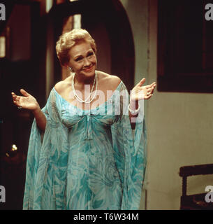 Elisabeth Schwarzkopf, deutsche Lied- und Opernsängerin, Deutschland 1985. Deutsche Opernsängerin Elisabeth Schwarzkopf, Deutschland, 1985. Stockfoto