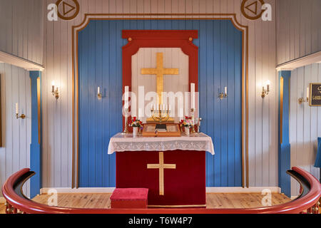 Igaliku Kirche, Gardar, Südgrönland Stockfoto