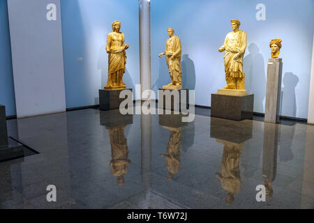 Museum Ausstellungen in Aphrodisias römische Überreste, Weltkulturerbe der UNESCO, den Westen der Türkei Stockfoto