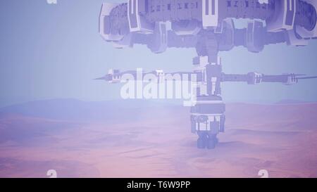 Kolonie auf dem Mars Planet Stockfoto