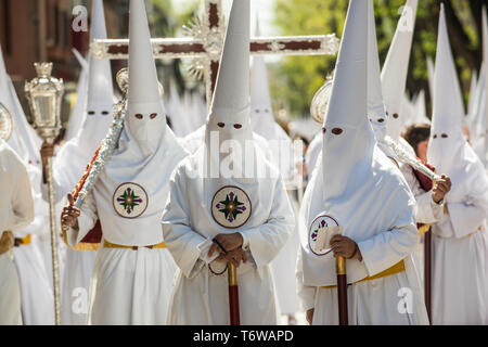 Semana Santa, April 2019, Sevilla, Spanien Stockfoto