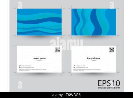 Abstrakte farbenfrohe namecard Vorlage Hintergrund. Stock Vektor