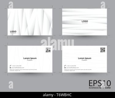 Abstrakte Farbverlauf Grau namecard Muster Hintergrund. Stock Vektor