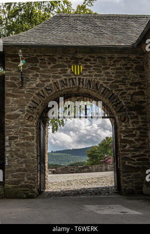 Burg Bilstein als Jugendherberge Stockfoto