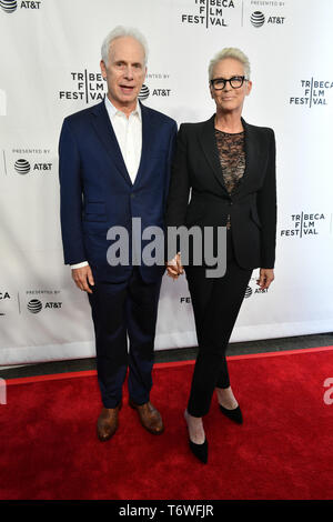 Christopher Guest und Jamie Lee Curtis nehmen an der "Spinal Tap" 35th Jahrestag während der 2019 Tribeca Film Festival im Beacon Theater in der Stockfoto