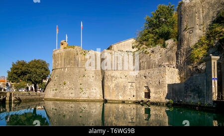 Guard Tower Festung von Kotor in Montenegro Stockfoto