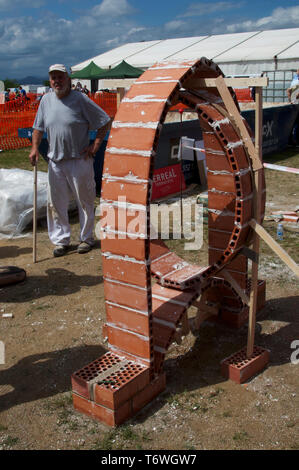 Maurer Wettbewerb country fair Catalunya Stockfoto