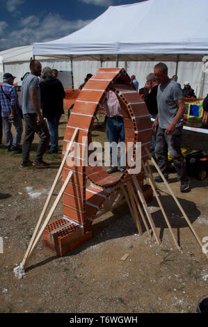 Maurer Wettbewerb country fair Catalunya Stockfoto