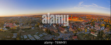 UNESCO-Weltkulturerbe Stadt Quedlinburg, Harz, Sachsen-Anhalt, Deutschland Stockfoto