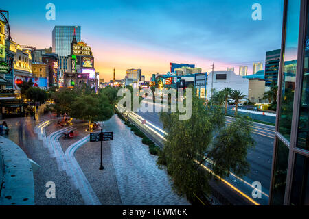 Skyline von New York, Las Vegas, Nevada Stockfoto