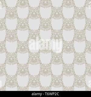 Zusammenfassung nahtlose Muster mit Braun Tier Thailand ethnischen Ornamente 10 eps Stock Vektor