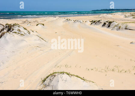 Der Strand von Barra de Cunhau in der Nähe von Pipa auf Brasilien Stockfoto