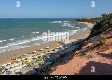 Pipa, Brasilien - 23. Januar 2019: schöne Strand von Praia do Amor in der Nähe von Pipa auf Brasilien Stockfoto