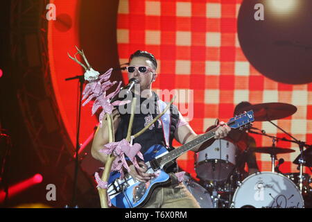 Deutsche Sänger Andreas Gabalier auf Tour, Freiburg, 2018 Stockfoto