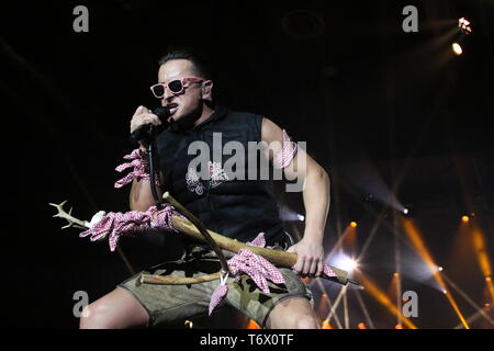 Deutsche Sänger Andreas Gabalier auf Tour, Freiburg, 2018 Stockfoto