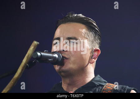 Deutsche Sänger Andreas Gabalier auf Tour, Freiburg, 2018 Stockfoto