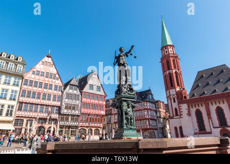 Römerburg - Old Town Square in Frankfurt am Main, Deutschland Stockfoto