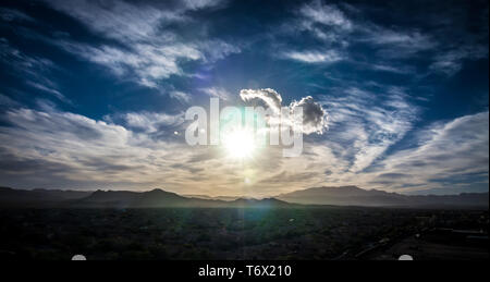 Red Rock Canyon in Las Vegas, Nevada bei Sonnenuntergang Stockfoto