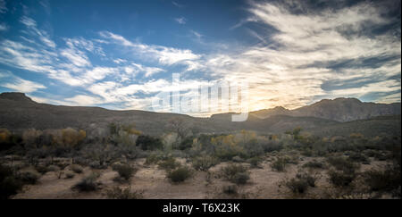 Red Rock Canyon in Las Vegas, Nevada bei Sonnenuntergang Stockfoto