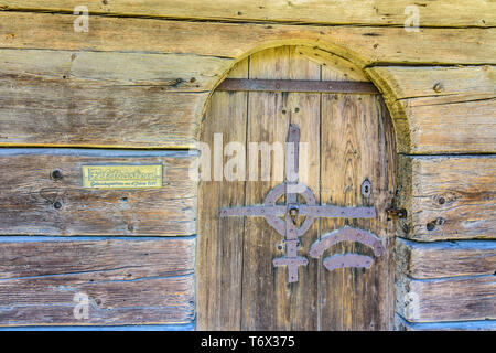 Amstetten: Bauernhof Distelberger Genussbauernhof, Museum Mostviertler Bauernmuseum Gigerreith in Weiler, getreidespeicher Getreidespeicher in Feldkasten Mostviert Stockfoto