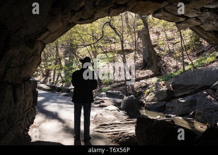 Die North Woods sind in der nordwestlichen Ecke des Central Park, NYC, USA Stockfoto