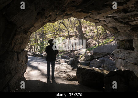 Die North Woods sind in der nordwestlichen Ecke des Central Park, NYC, USA Stockfoto