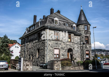 Die historische Altstadt mit Fachwerkhäusern Stockfoto