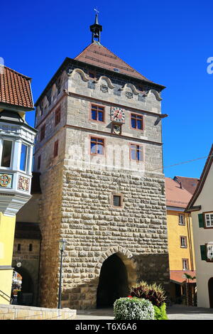 Rottweil ist eine Stadt in Deutschland, mit vielen historischen Sehenswürdigkeiten Stockfoto