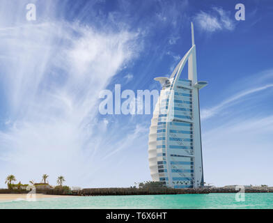 Hotel Burj al Arab in Dubai Stockfoto