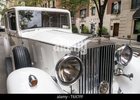 1937 Rolls-Royce Phantom III Geparkt auf einer Straße in New York, USA Stockfoto