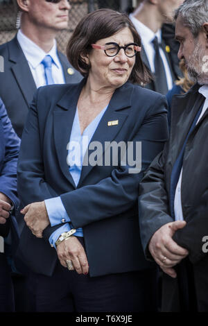 Oswiecim, Malopolska, Polen. Zum 2. Mai, 2019. Anna Albert, Botschafter Israels in Polen, während der Marsch der Lebenden in Auschwitz, Oswiecim. Credit: Celestino Arce Lavin/ZUMA Draht/Alamy leben Nachrichten Stockfoto