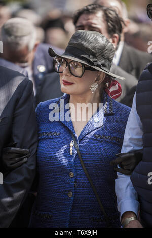 Oswiecim, Malopolska, Polen. Zum 2. Mai, 2019. Georgette Mosbacher, Botschafter der USA in Polen, während der Marsch der Lebenden in Auschwitz, Oswiecim. Credit: Celestino Arce Lavin/ZUMA Draht/Alamy leben Nachrichten Stockfoto