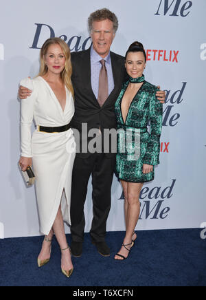Los Angeles, USA. Mai, 2019 02. a Christina Applegate, Will Ferrell, Linda Cardellini005 kommt an von Netflix tot zu mir Season 1 Premiere auf der großen Bühne am 02.Mai 2019 in Santa Monica, Kalifornien. Credit: Tsuni/USA/Alamy leben Nachrichten Stockfoto